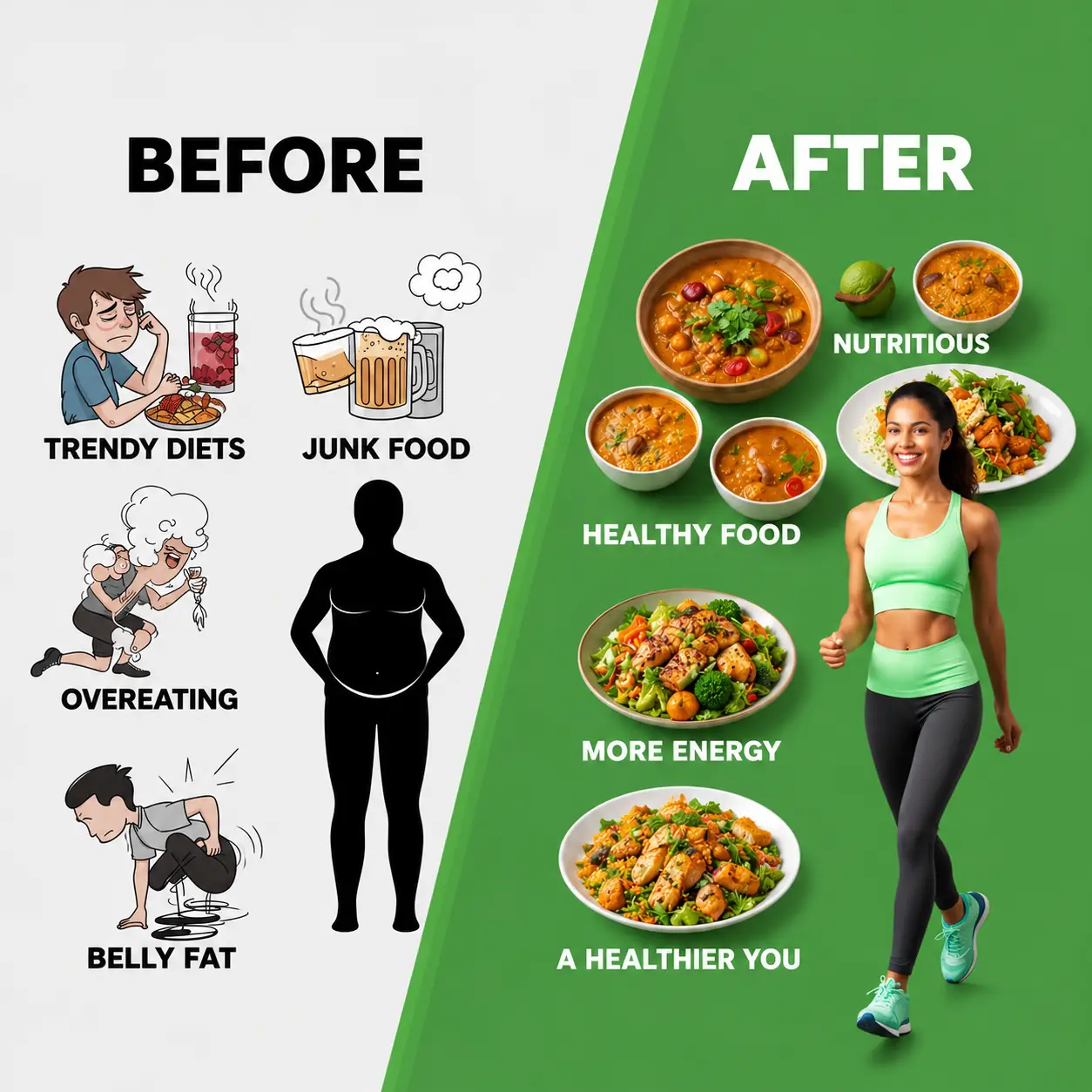 Before and After Transformation